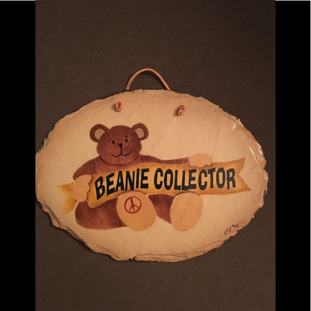Vintage hand painted beanie baby slate! 🧸